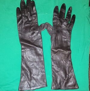 Vintage Finale Womens Dark Brown Gloves